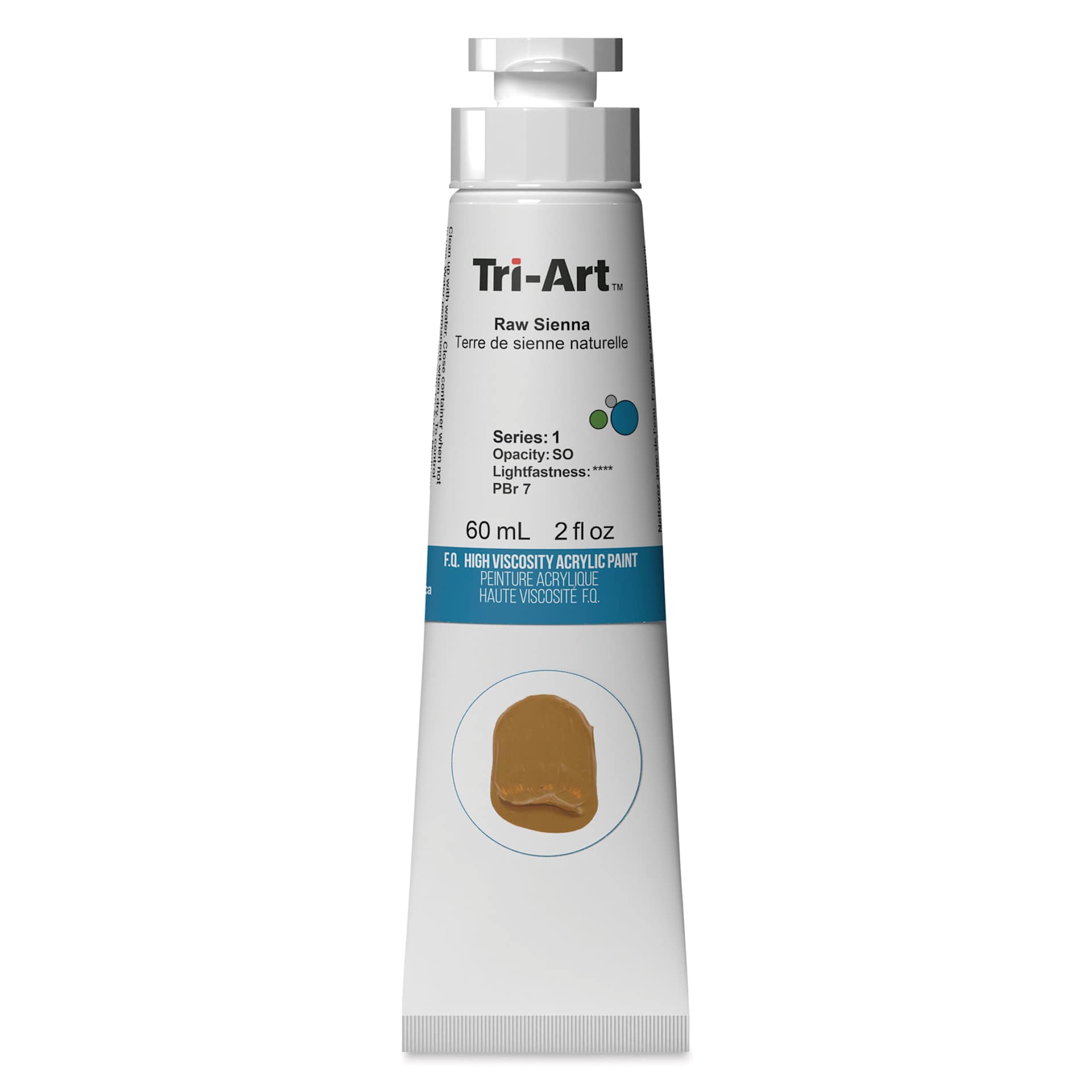 Tri-Art High Viscosity Artist Acrylic - Raw Sienna, 60 ml