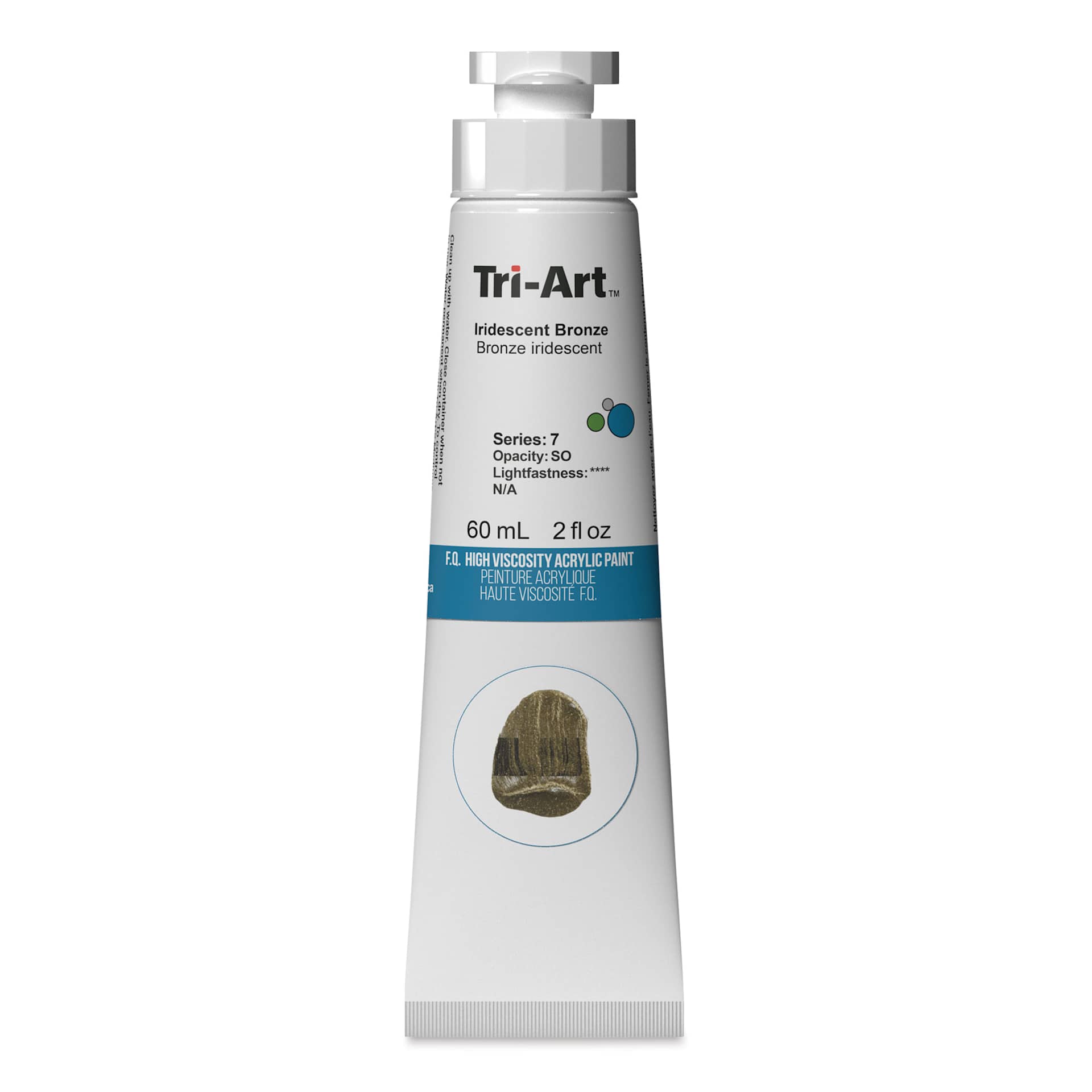 Tri-Art High Viscosity Artist Acrylic - Iridescent Bronze, 60 ml