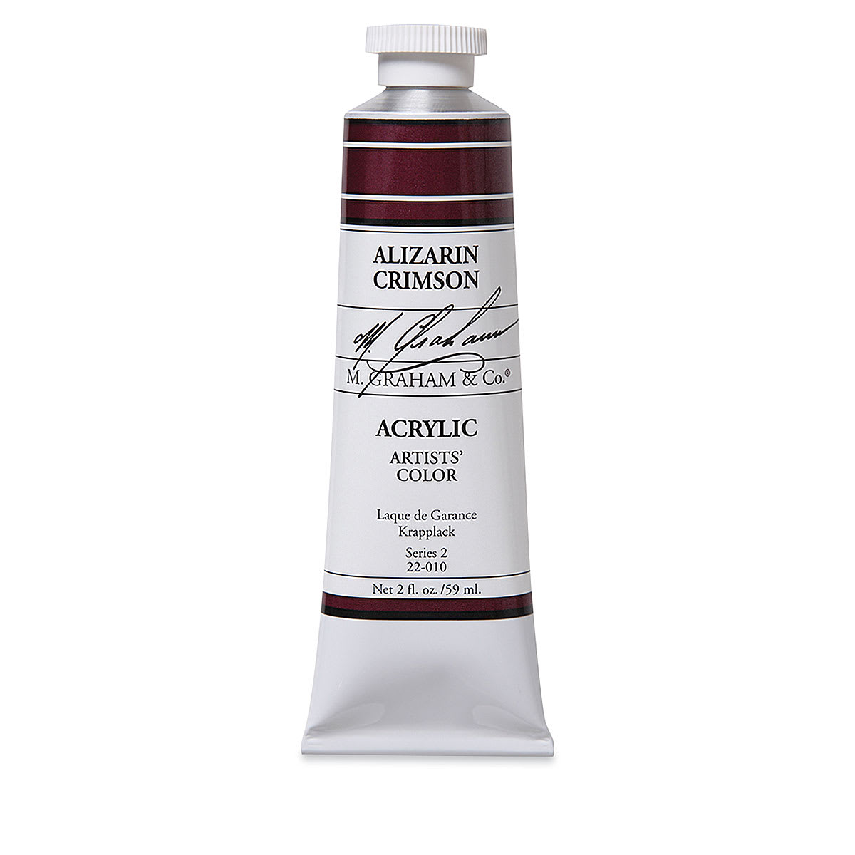 M. Graham Artists' Acrylics - Alizarin Crimson, 2 oz tube