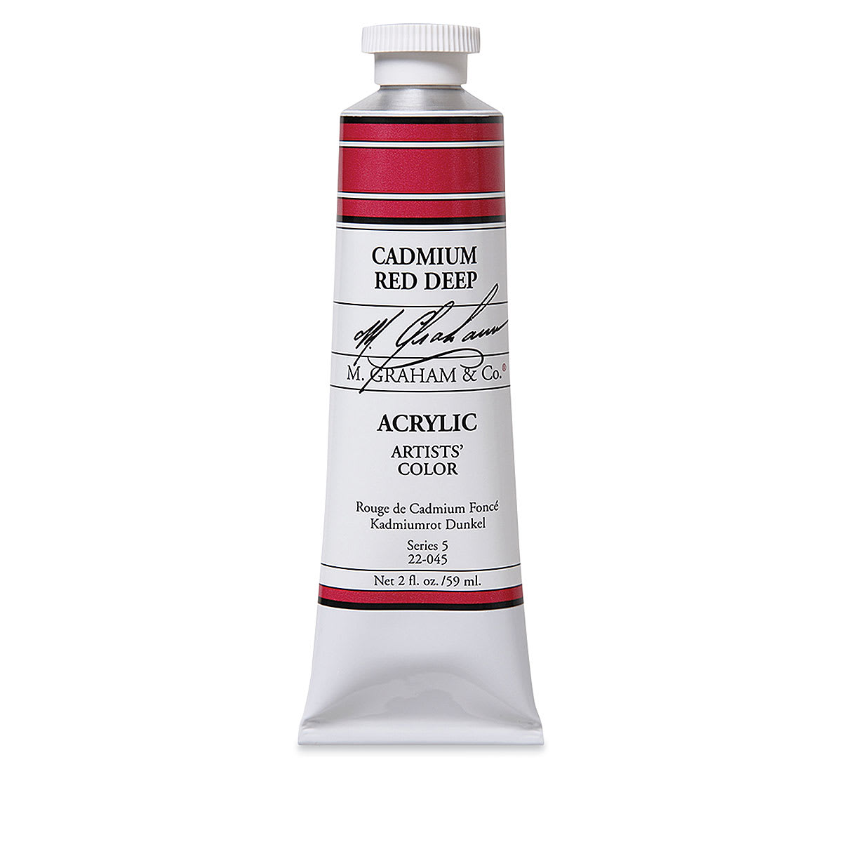 M. Graham Artists' Acrylics - Cadmium Red Deep, 2 oz tube