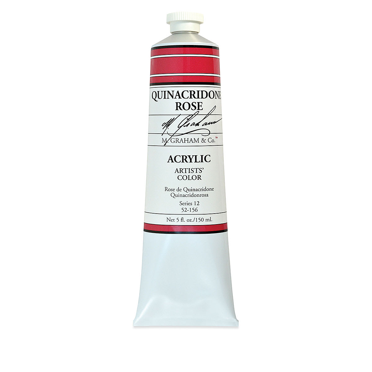 M. Graham Artists' Acrylics - Quinacridone Rose, 5 oz Tube