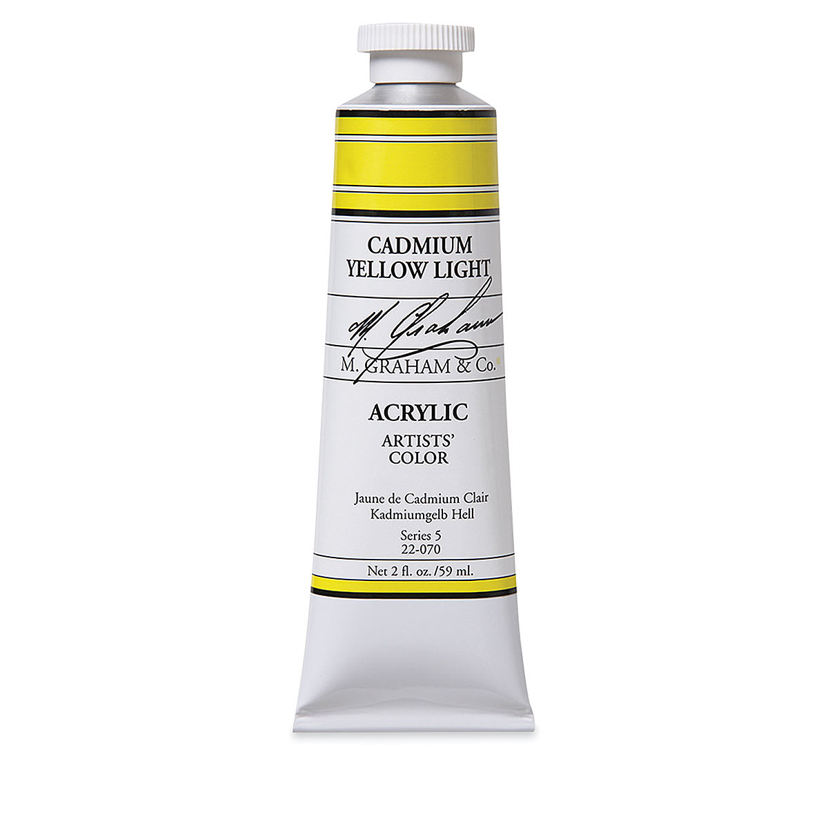 M. Graham Artists' Acrylics - Cadmium Yellow Light, 2 oz tube