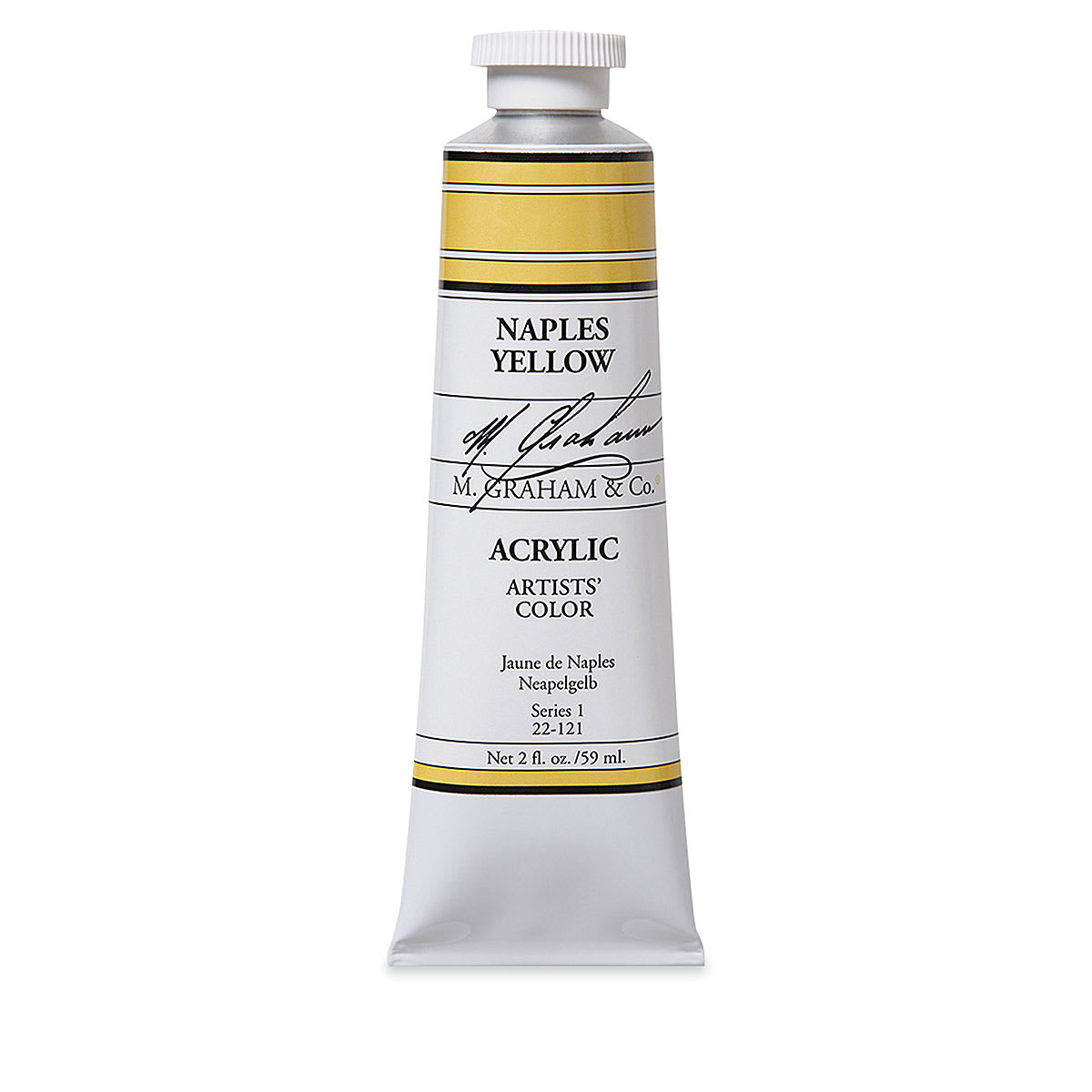M. Graham Artists' Acrylics - Naples Yellow, 2 oz tube