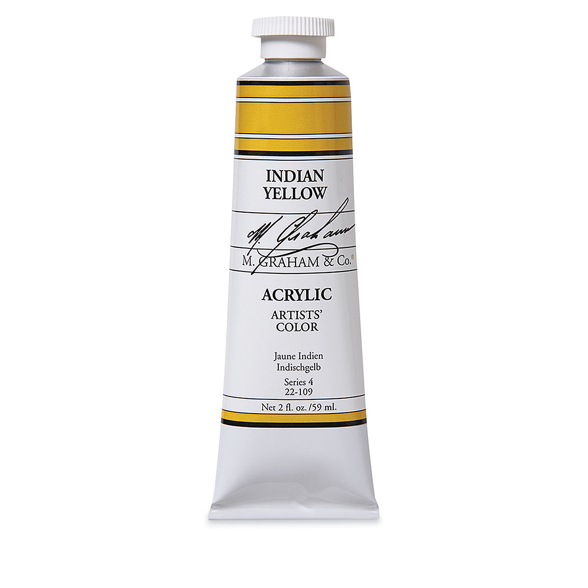 M. Graham Artists' Acrylics - Indian Yellow, 59 ml tube