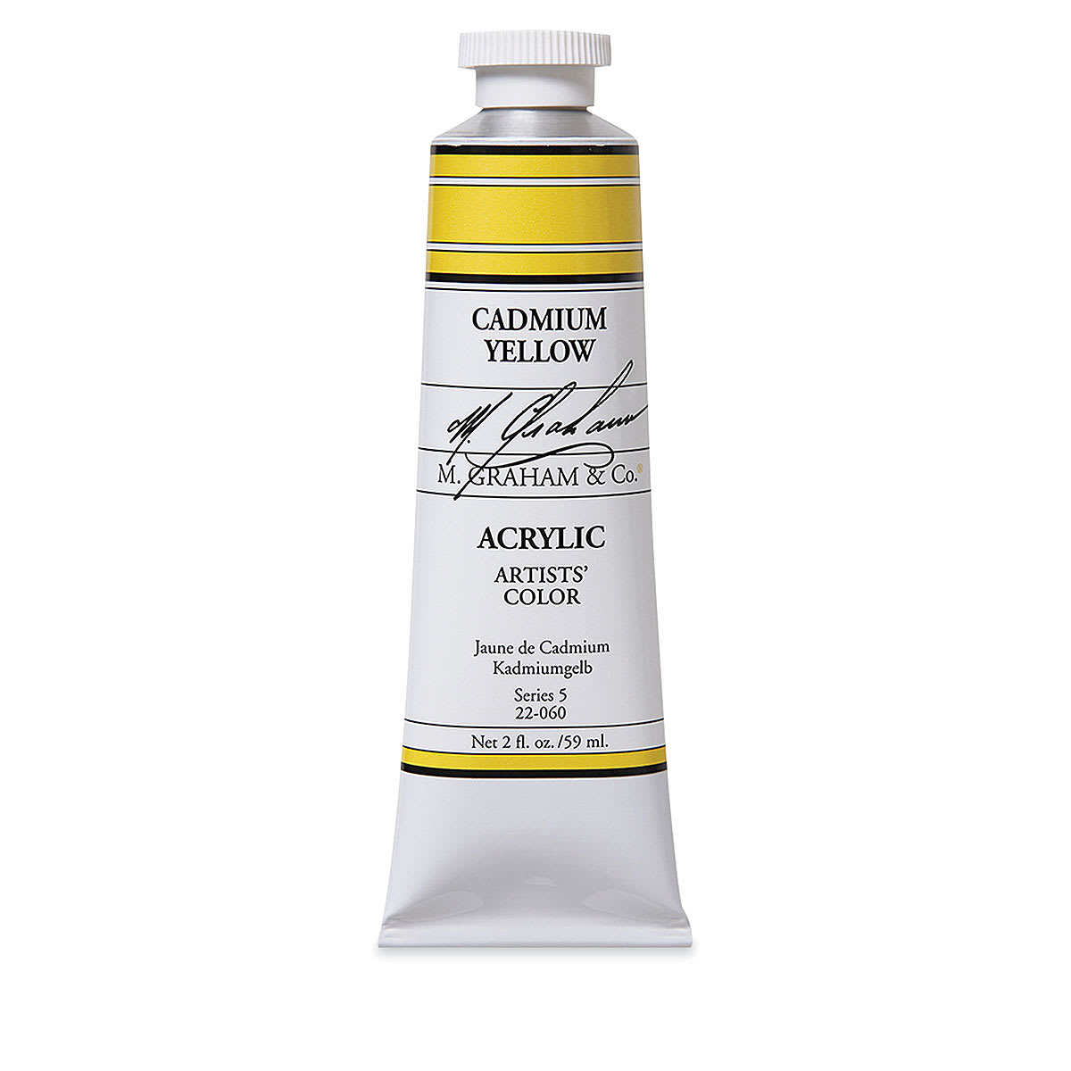 M. Graham Artists' Acrylics - Cadmium Yellow, 2 oz tube