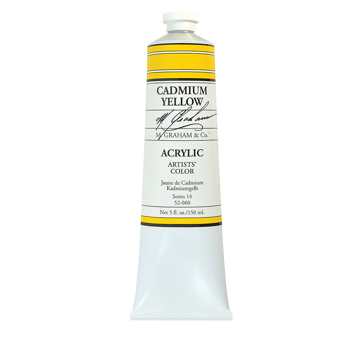 M. Graham Artists' Acrylics - Cadmium Yellow, 5 oz Tube