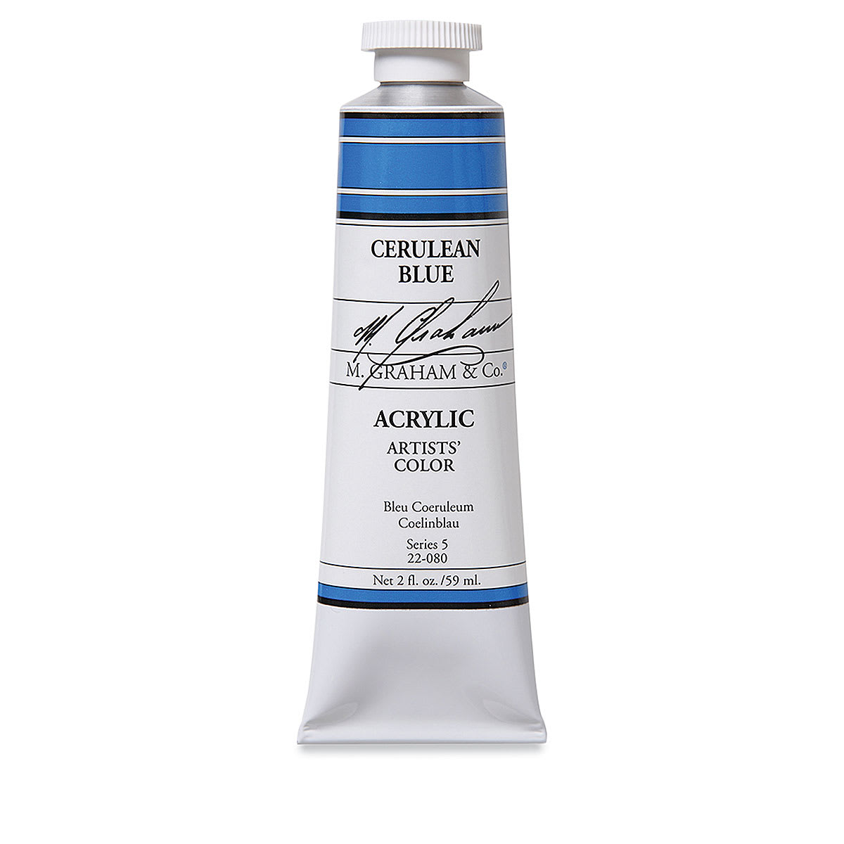 M. Graham Artists' Acrylics - Cerulean Blue, 2 oz tube