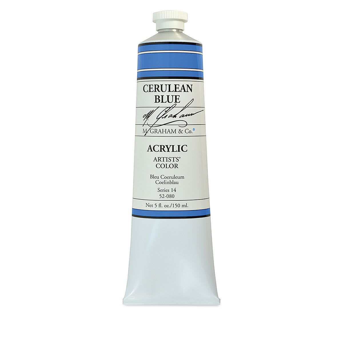 M. Graham Artists' Acrylics - Cerulean Blue, 5 oz Tube