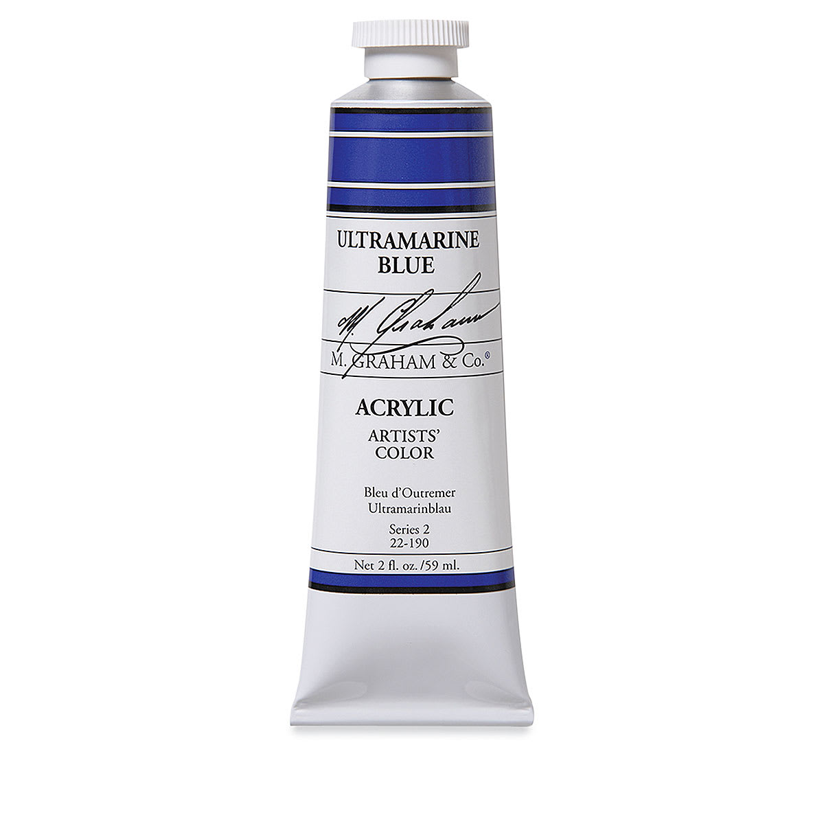 M. Graham Artists' Acrylics - Ultramarine Blue, 2 oz tube