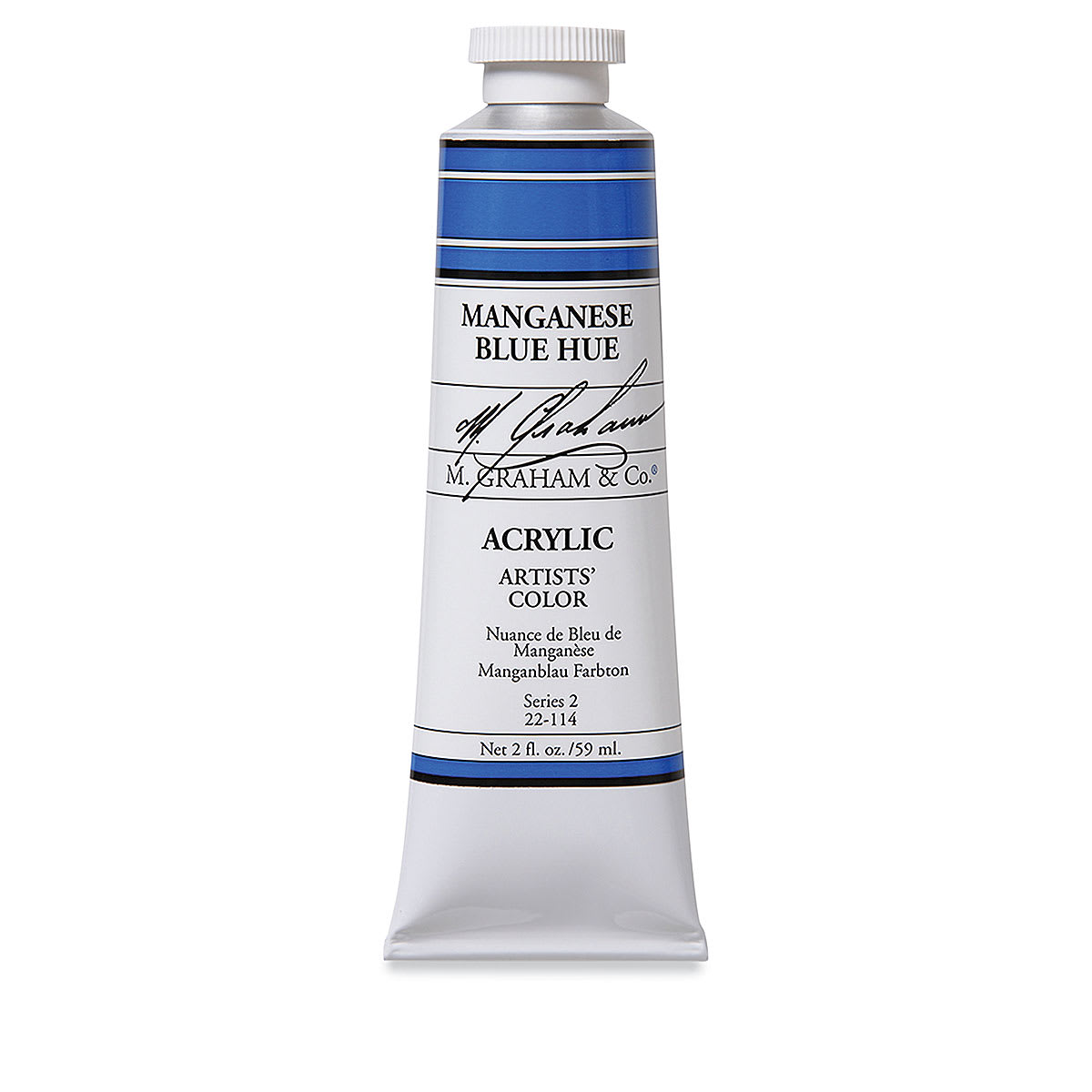 M. Graham Artists' Acrylics - Manganese Blue Hue, 2 oz tube