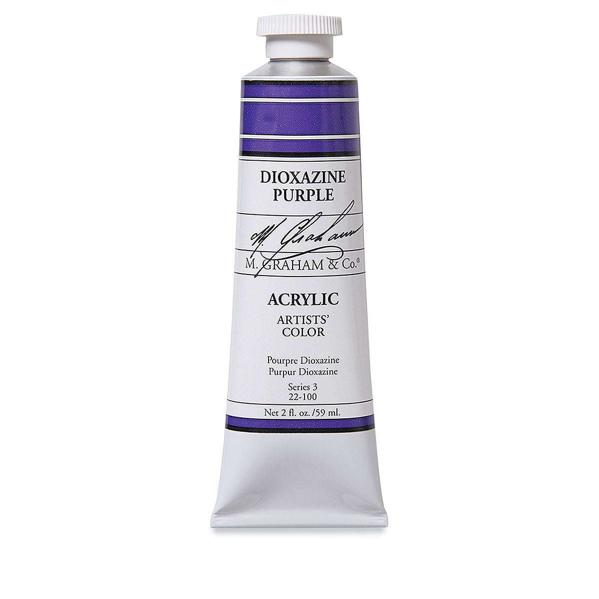 M. Graham Artists' Acrylics - Dioxazine Purple, 2 oz tube