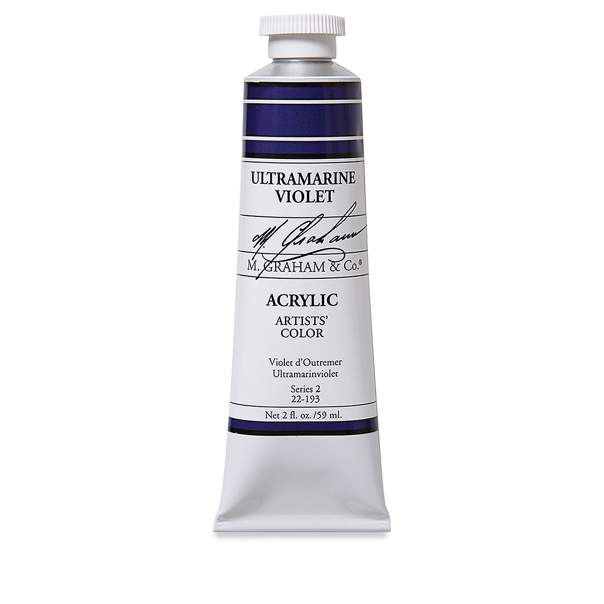 M. Graham Artists' Acrylics - Ultramarine Violet, 2 oz tube