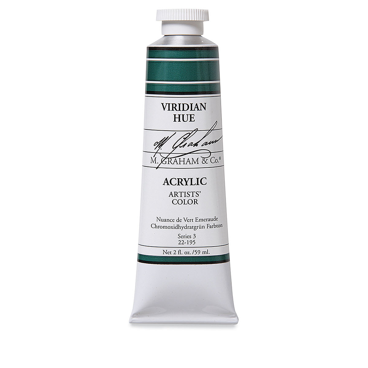 M. Graham Artists' Acrylics - Viridian, 2 oz tube