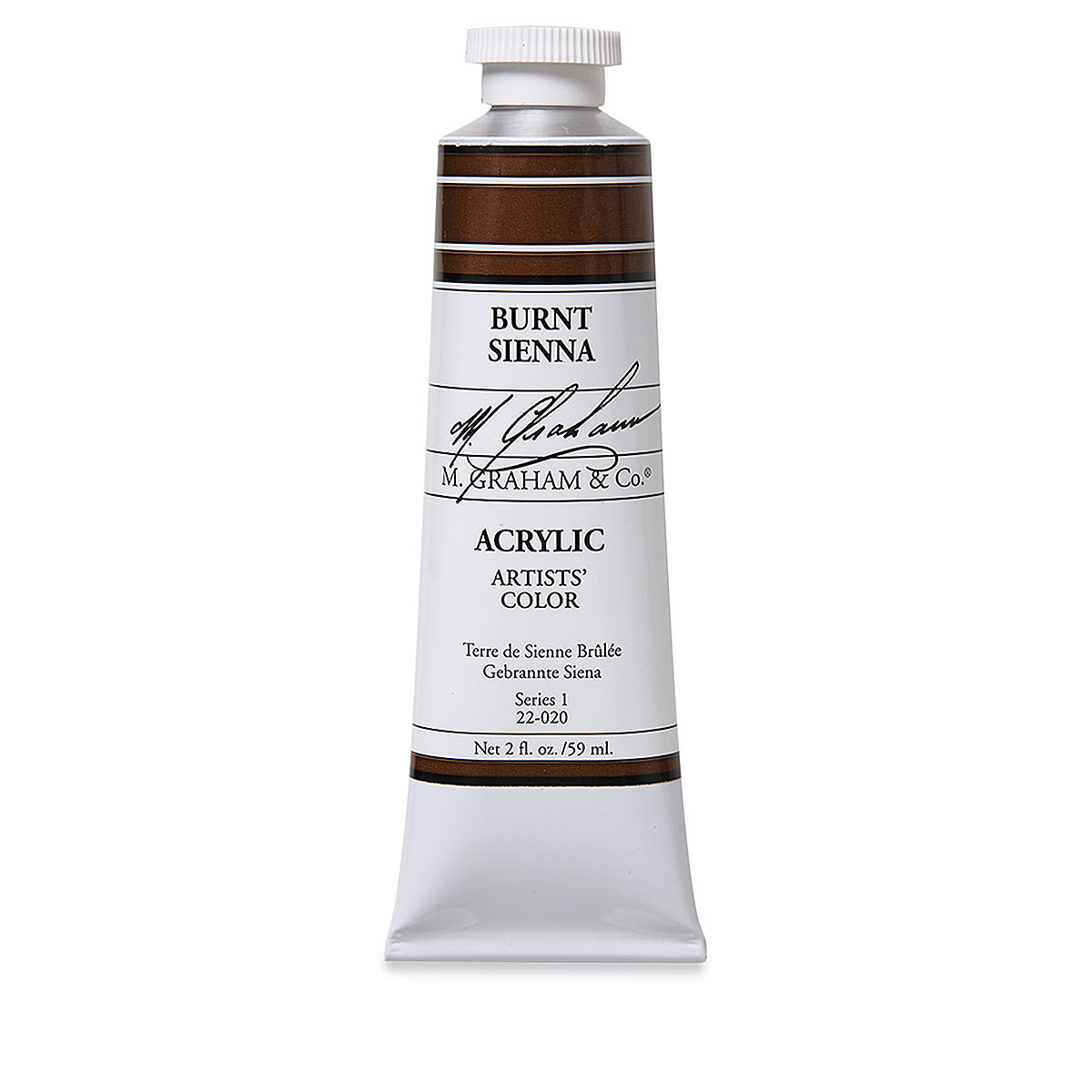 M. Graham Artists' Acrylics - Burnt Sienna, 2 oz tube