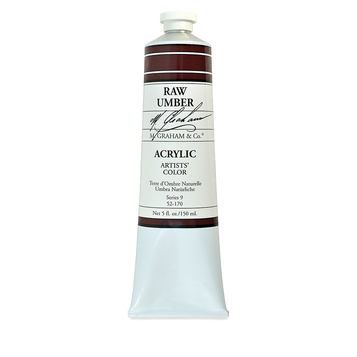 M. Graham Artists' Acrylics - Raw Umber, 5 oz Tube