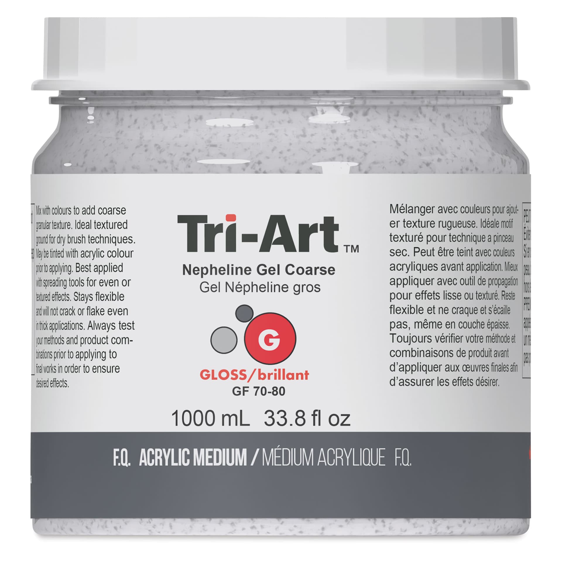 Tri-Art Nepheline Gel Medium - Coarse, 1 L