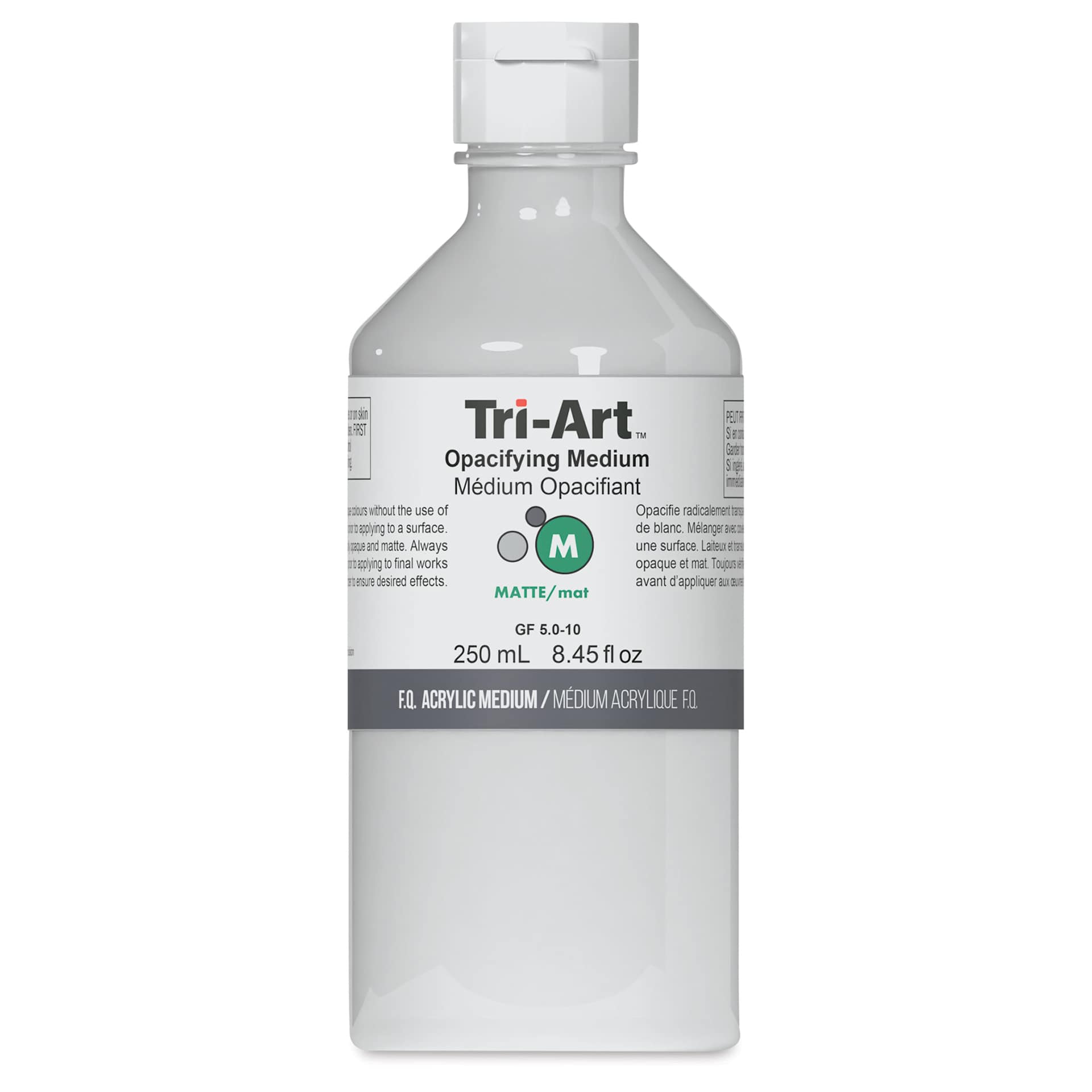 Tri-Art Acrylic Opacifying Medium - Front of 250 ml Bottle

