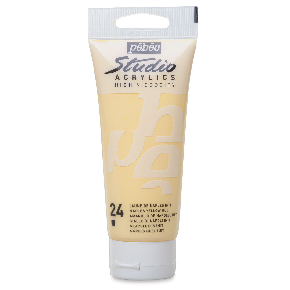 Pebeo High Viscosity Acrylics - Naples Yellow Hue, 100 ml tube