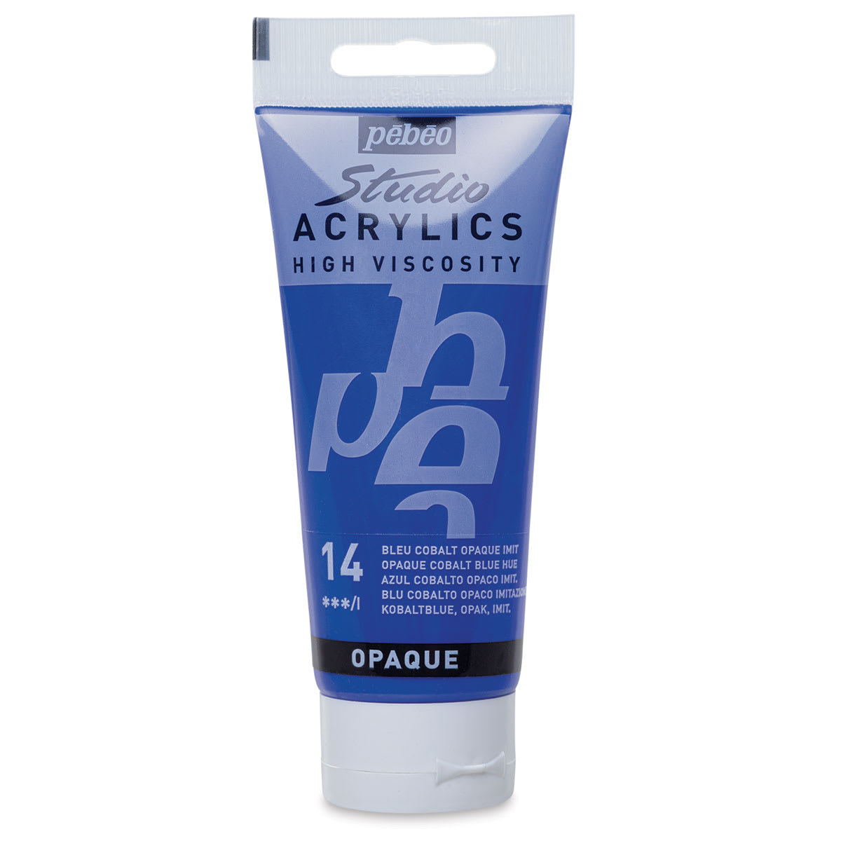 Pebeo High Viscosity Acrylics - Opaque Cobalt Blue Hue, 100 ml tube