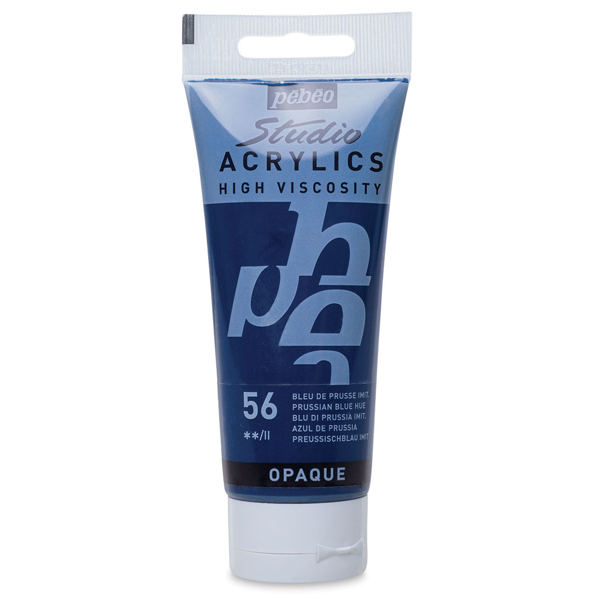 Pebeo High Viscosity Acrylics - Prussian Blue Hue, 100 ml tube