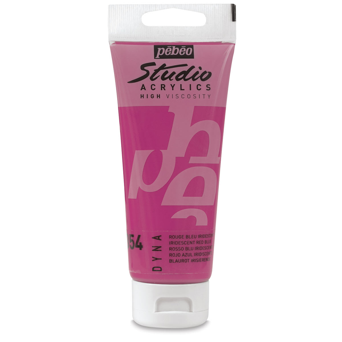 Pebeo High Viscosity Acrylics - Iridescent Red/Blue, 100 ml tube