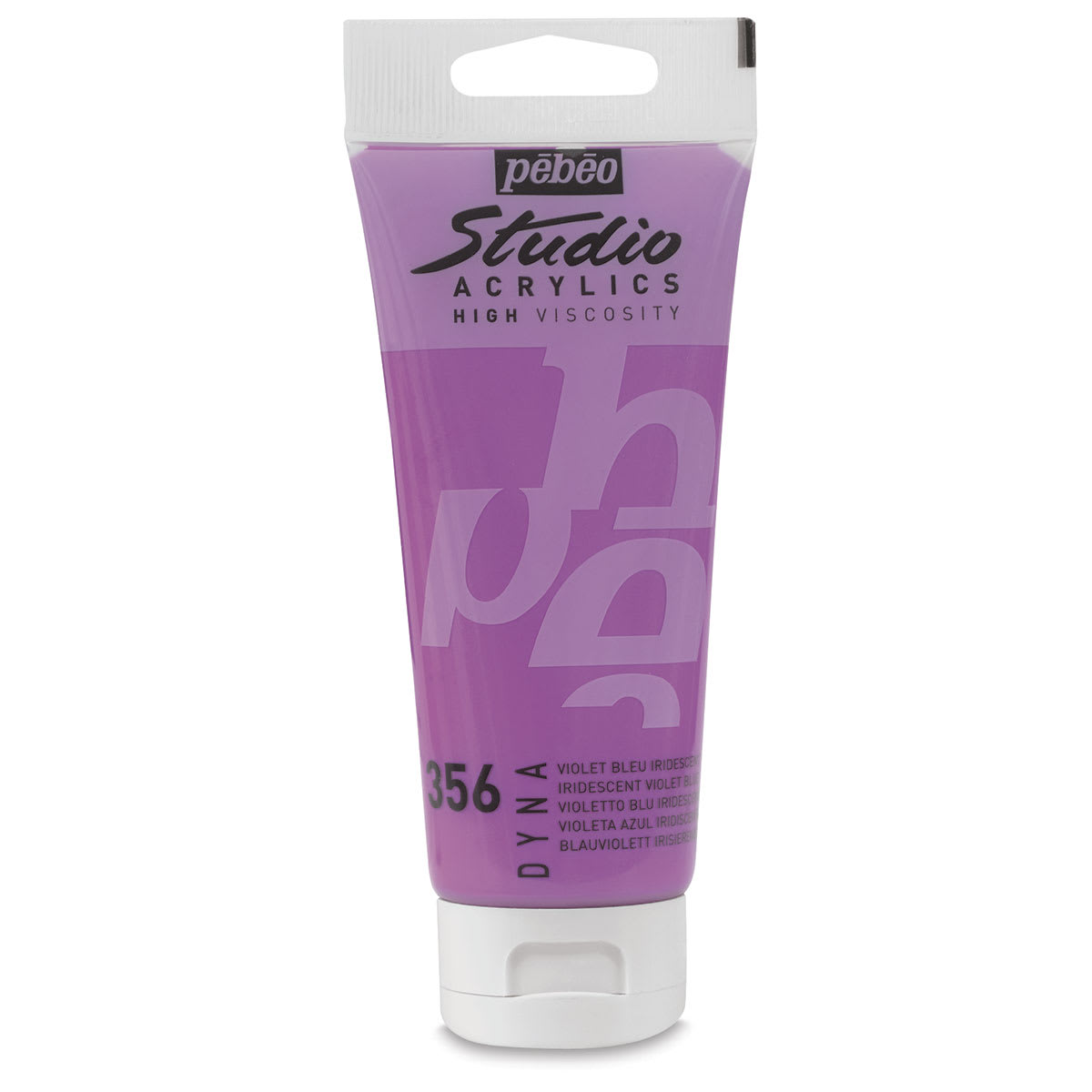 Pebeo High Viscosity Acrylics - Iridescent Violet/Blue, 100 ml, Tube