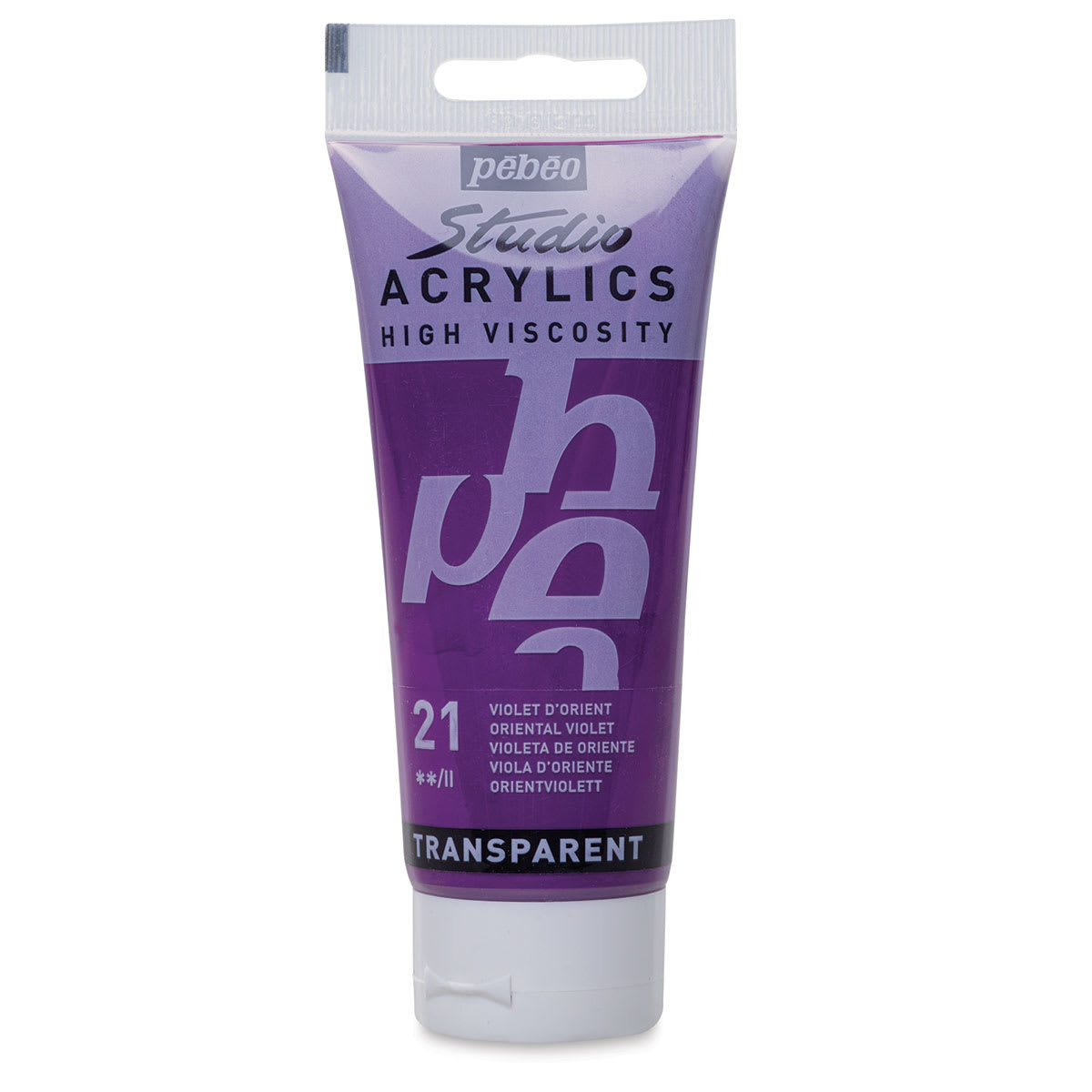 Pebeo High Viscosity Acrylics - Oriental Violet, 100 ml tube