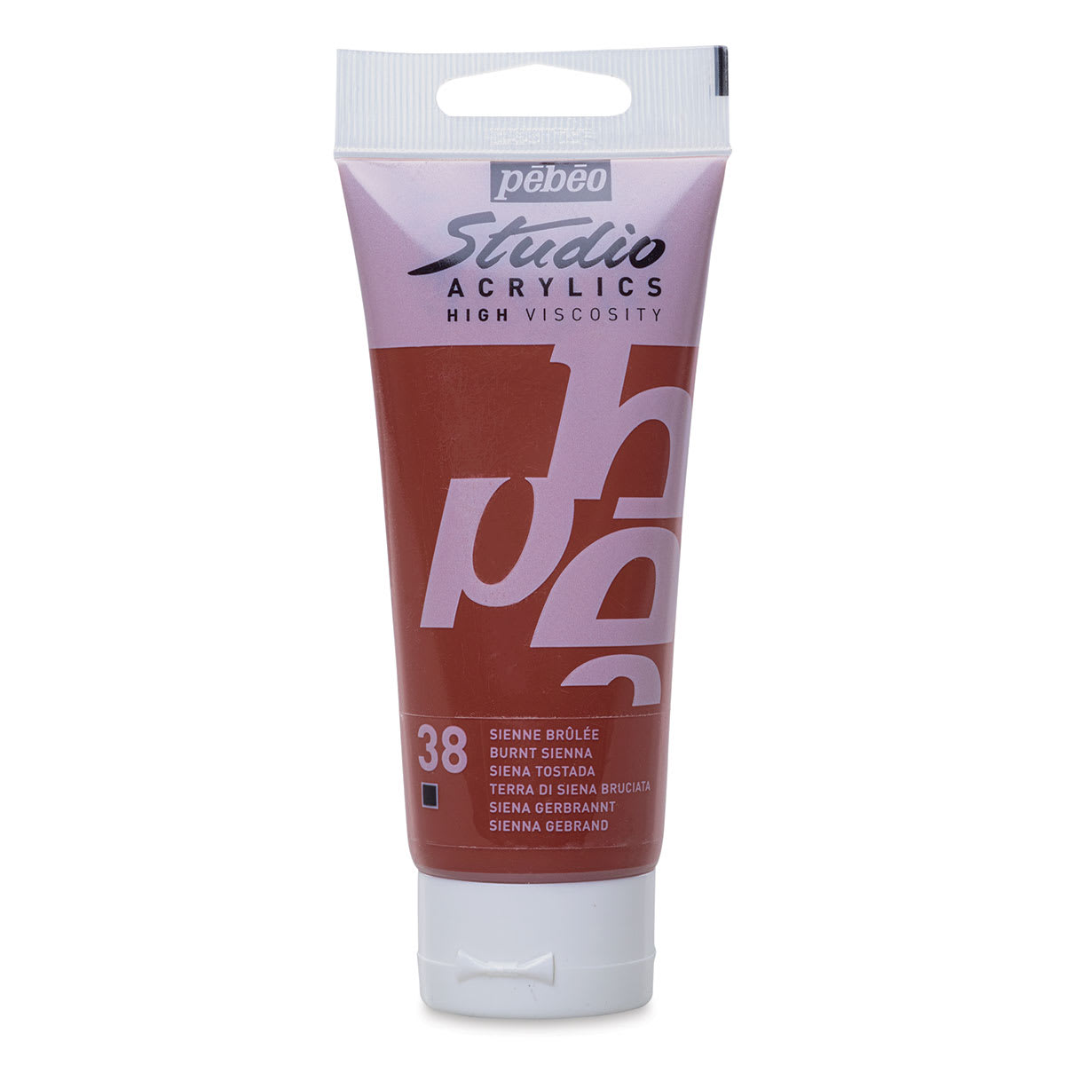 Pebeo High Viscosity Acrylics - Burnt Sienna, 100 ml tube