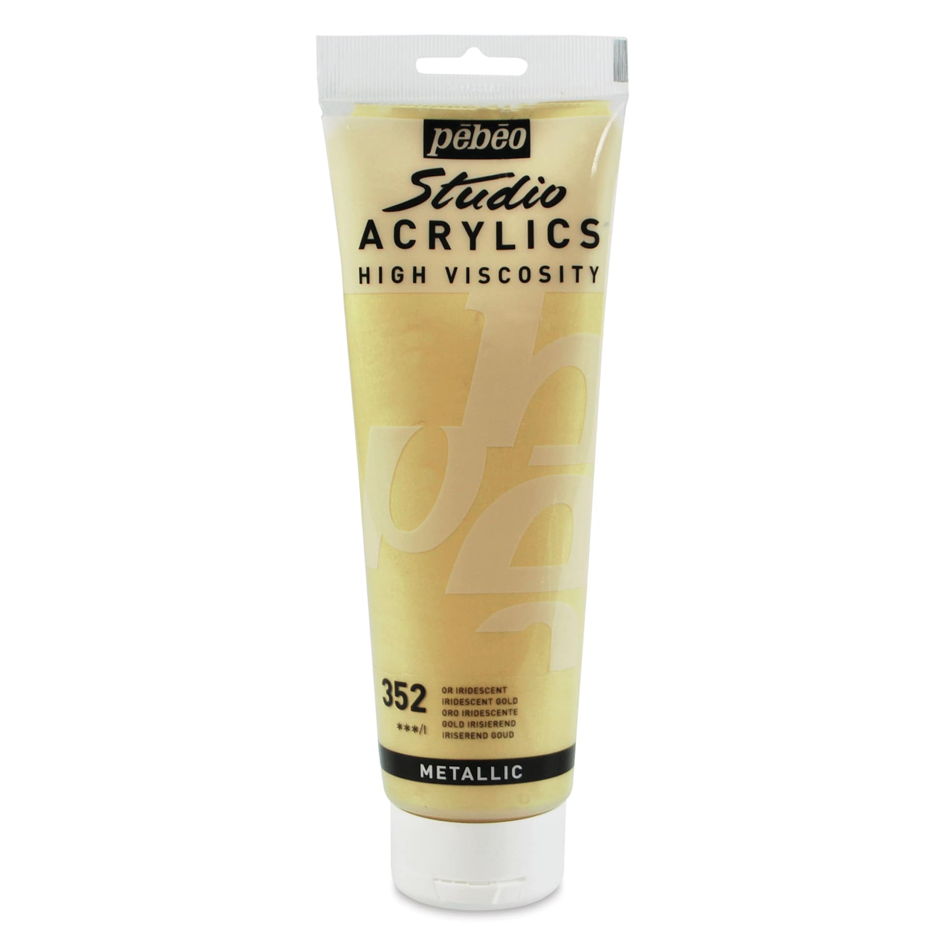 Pebeo High Viscosity Acrylics - Gold, 250 ml, Tube