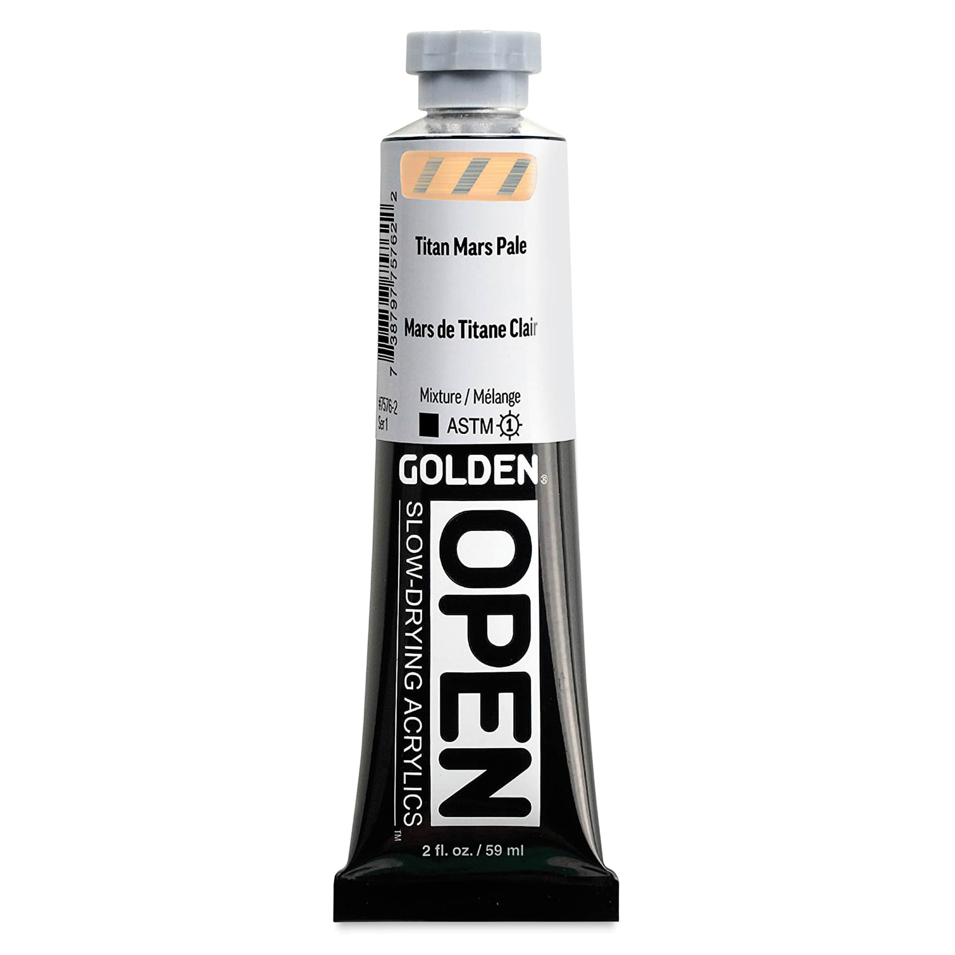 Golden Open Acrylics - Titan Mars Pale, 2 oz Tube