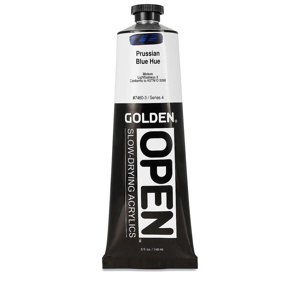 Golden Open Acrylics - Prussian Blue Hue, 5 oz Tube