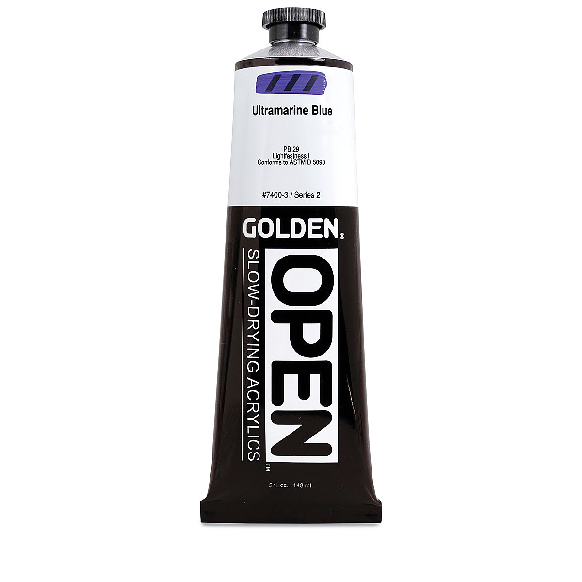 Golden Open Acrylics - Ultramarine Blue, 5 oz Tube