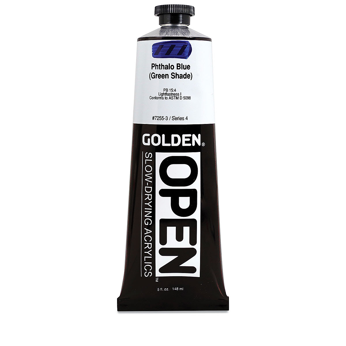 Golden Open Acrylic - Phthalo Blue (Green Shade), 5 oz Tube