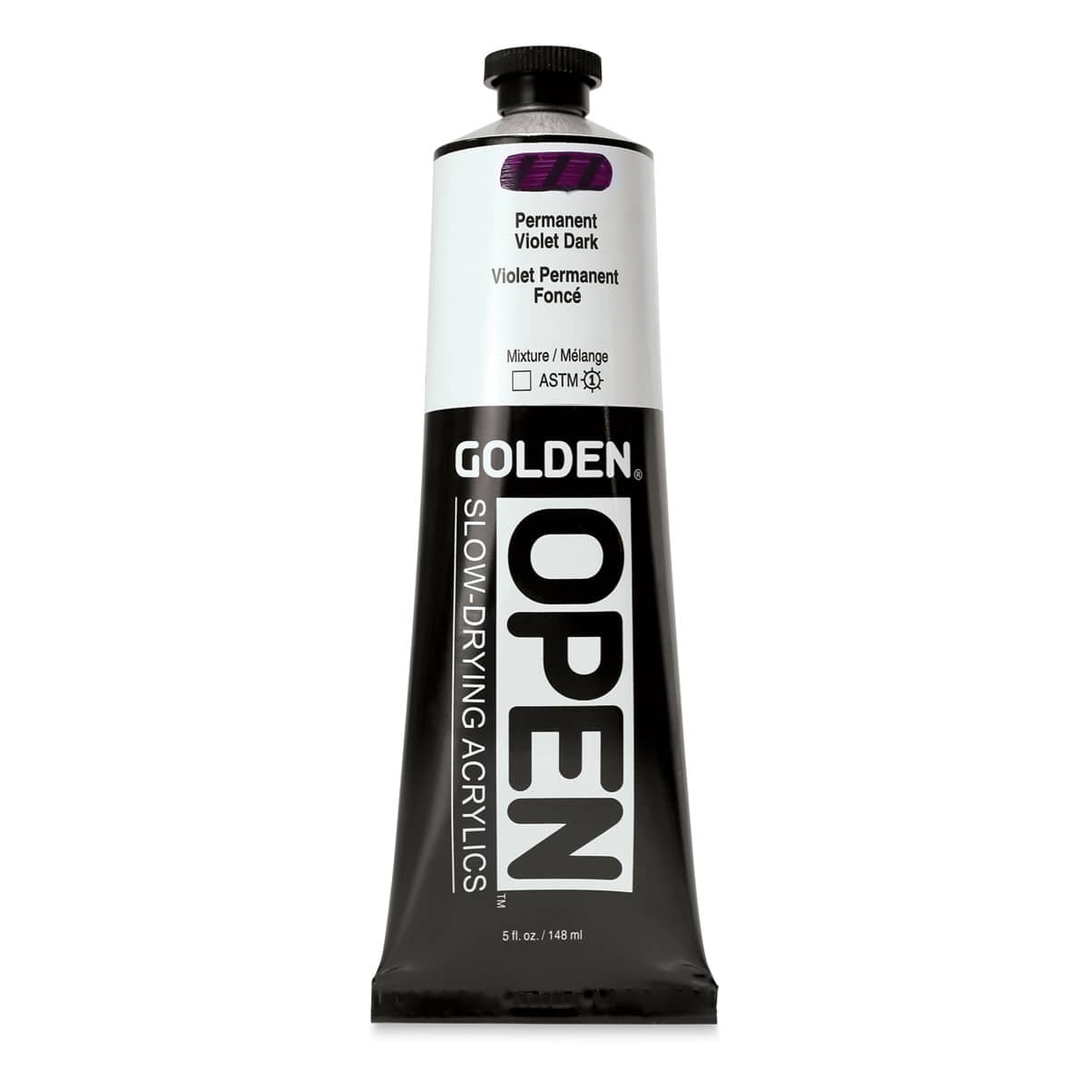 Golden Open Acrylics - Permanent Violet Dark, 5 oz, Tube