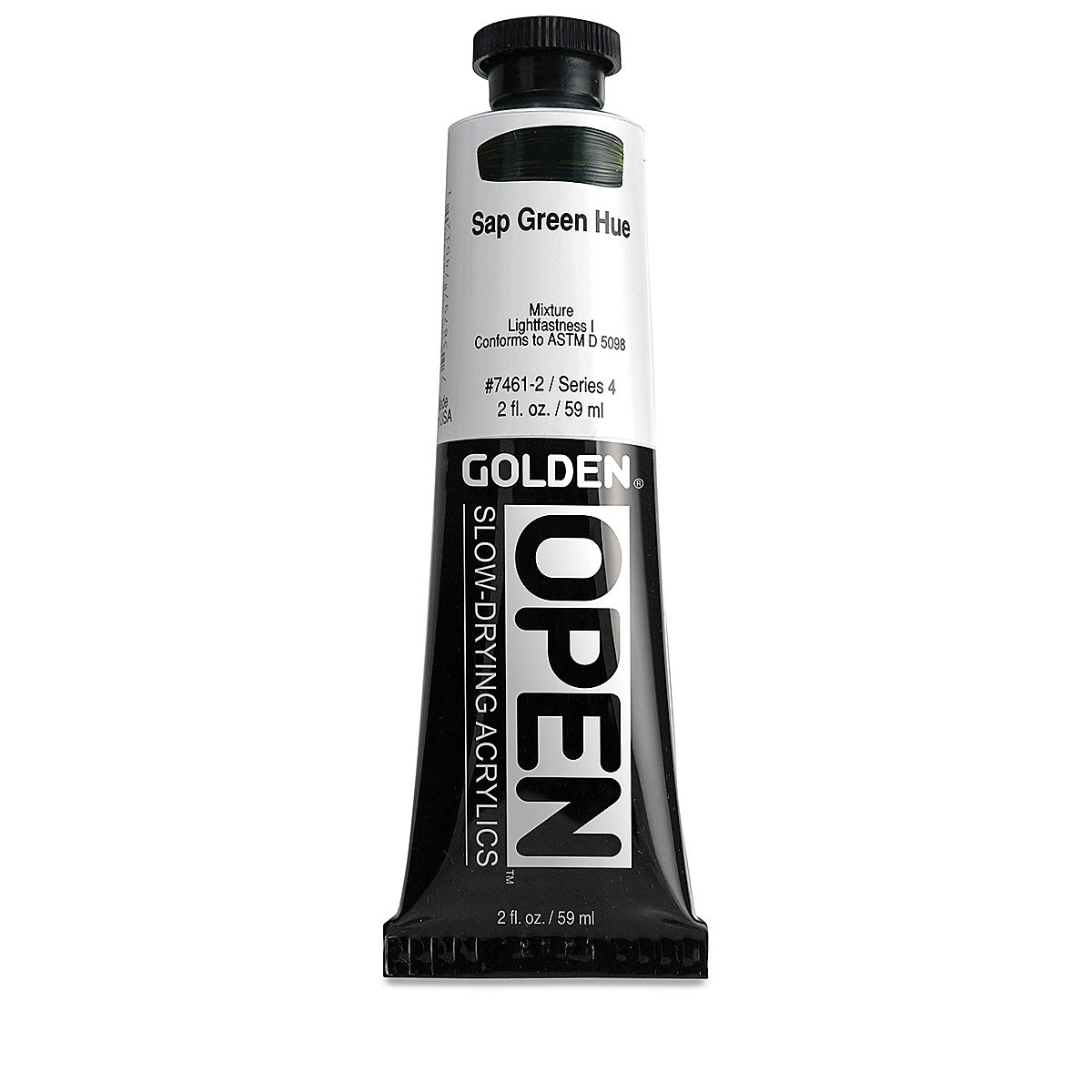 Golden Open Acrylics - Sap Green Hue, 2 oz Tube