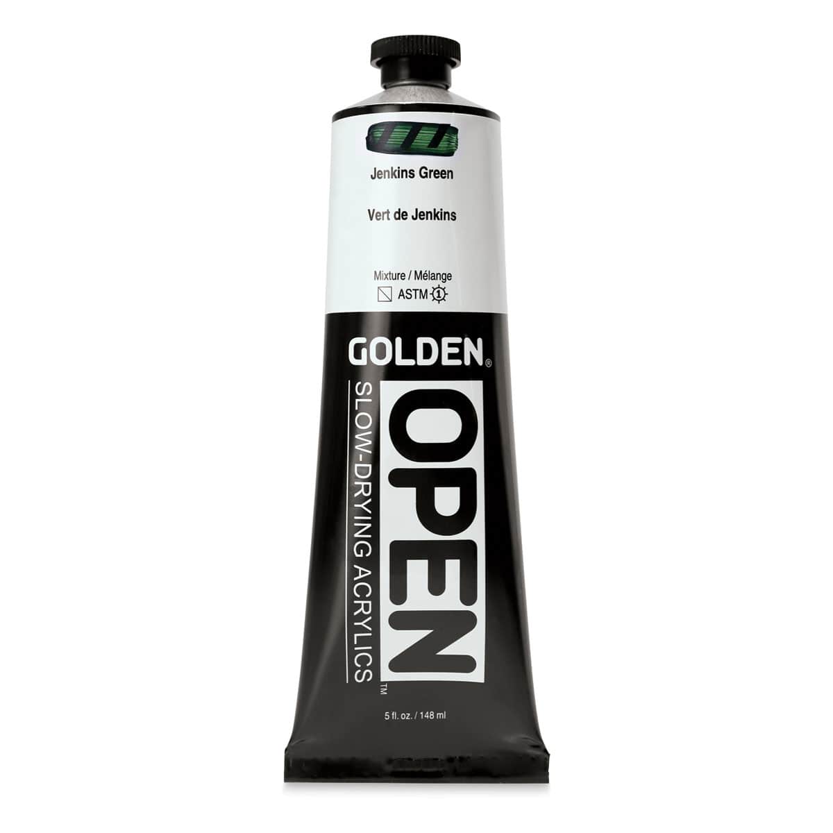 Golden Open Acrylics - Jenkins Green, 5 oz Tube