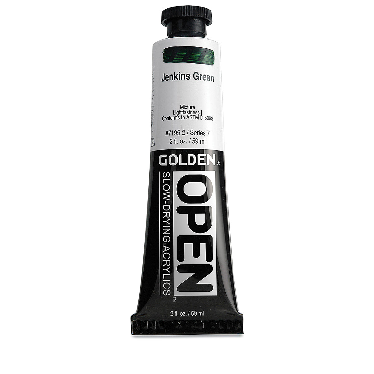 Golden Open Acrylics - Jenkins Green, 2 oz Tube