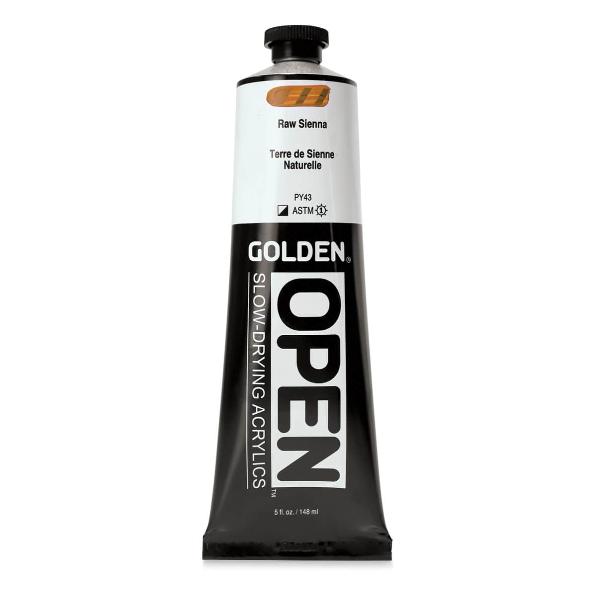 Golden Open Acrylics - Raw Sienna, 5 oz Tube