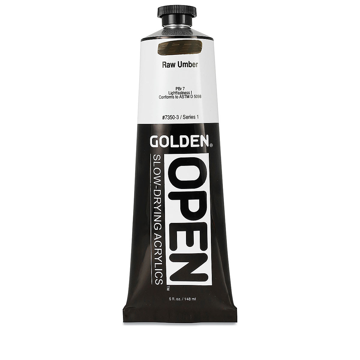 Golden Open Acrylics - Raw Umber, 5 oz Tube