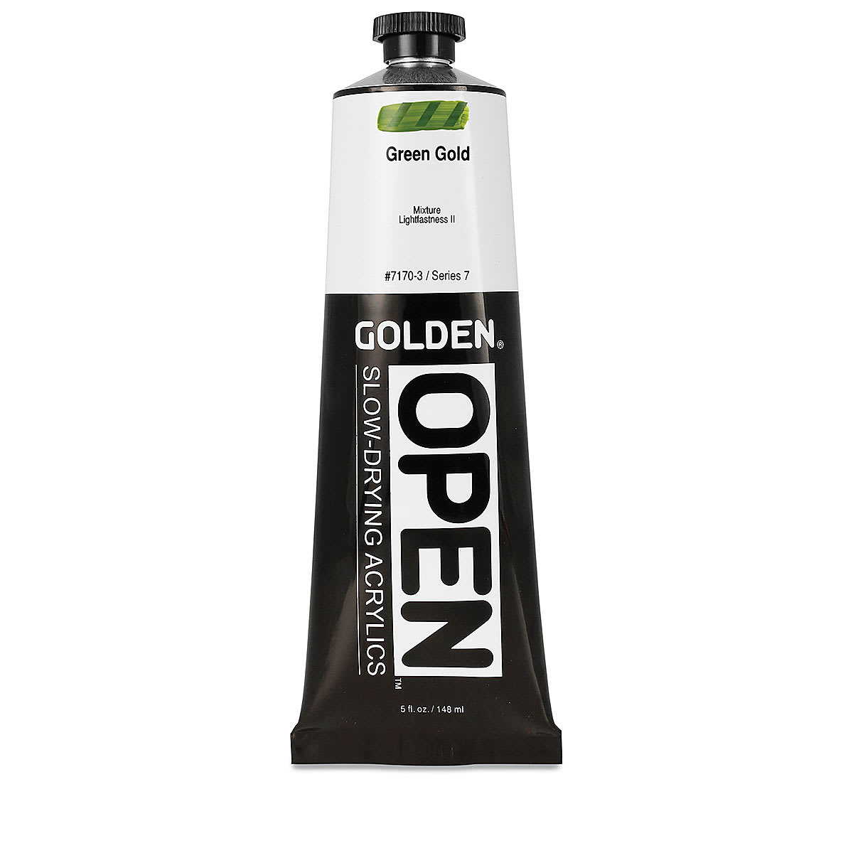 Golden Open Acrylics - Green Gold, 5 oz Tube