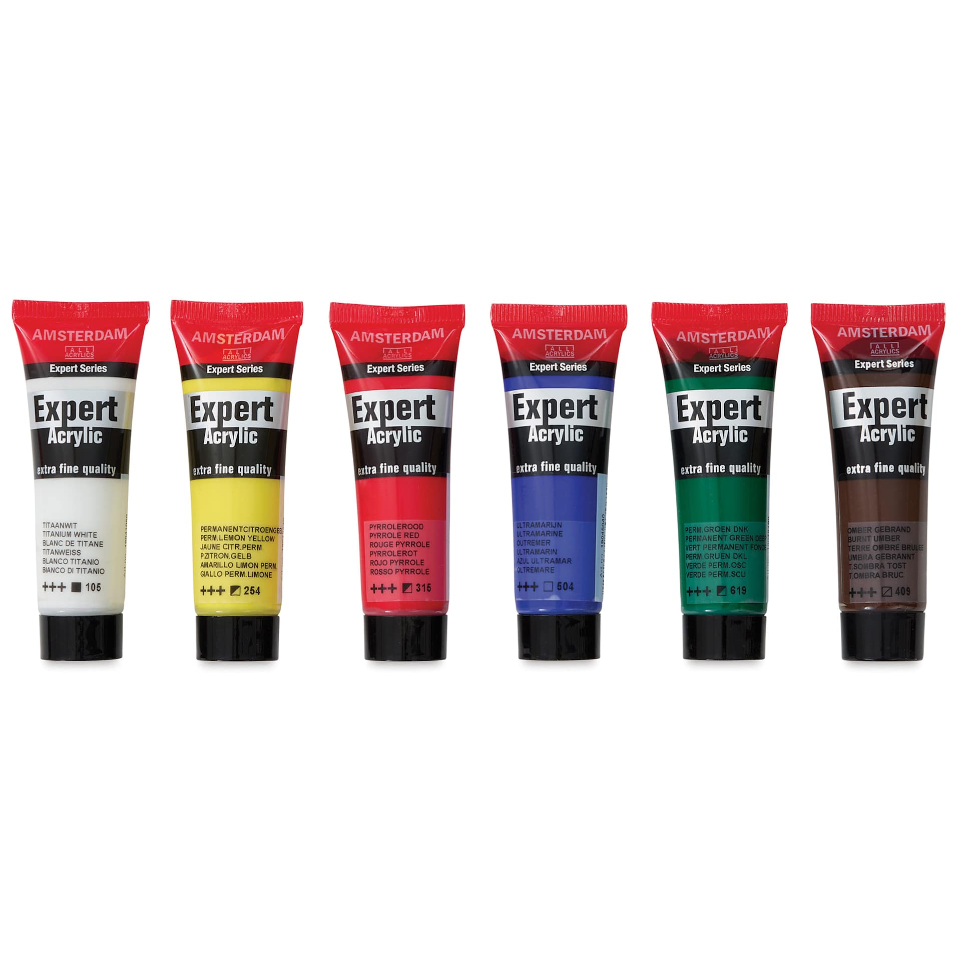 Amsterdam Expert Series Acrylic Set - 20 ml Tubes, Set of 6