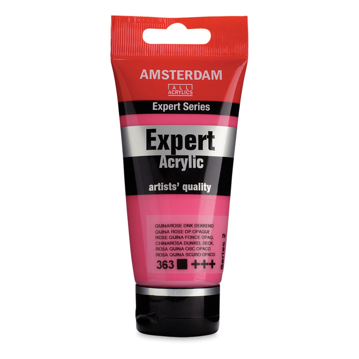 Amsterdam Expert Series Acrylics - Quinacridone Rose Deep Opaque, 75 ml tube