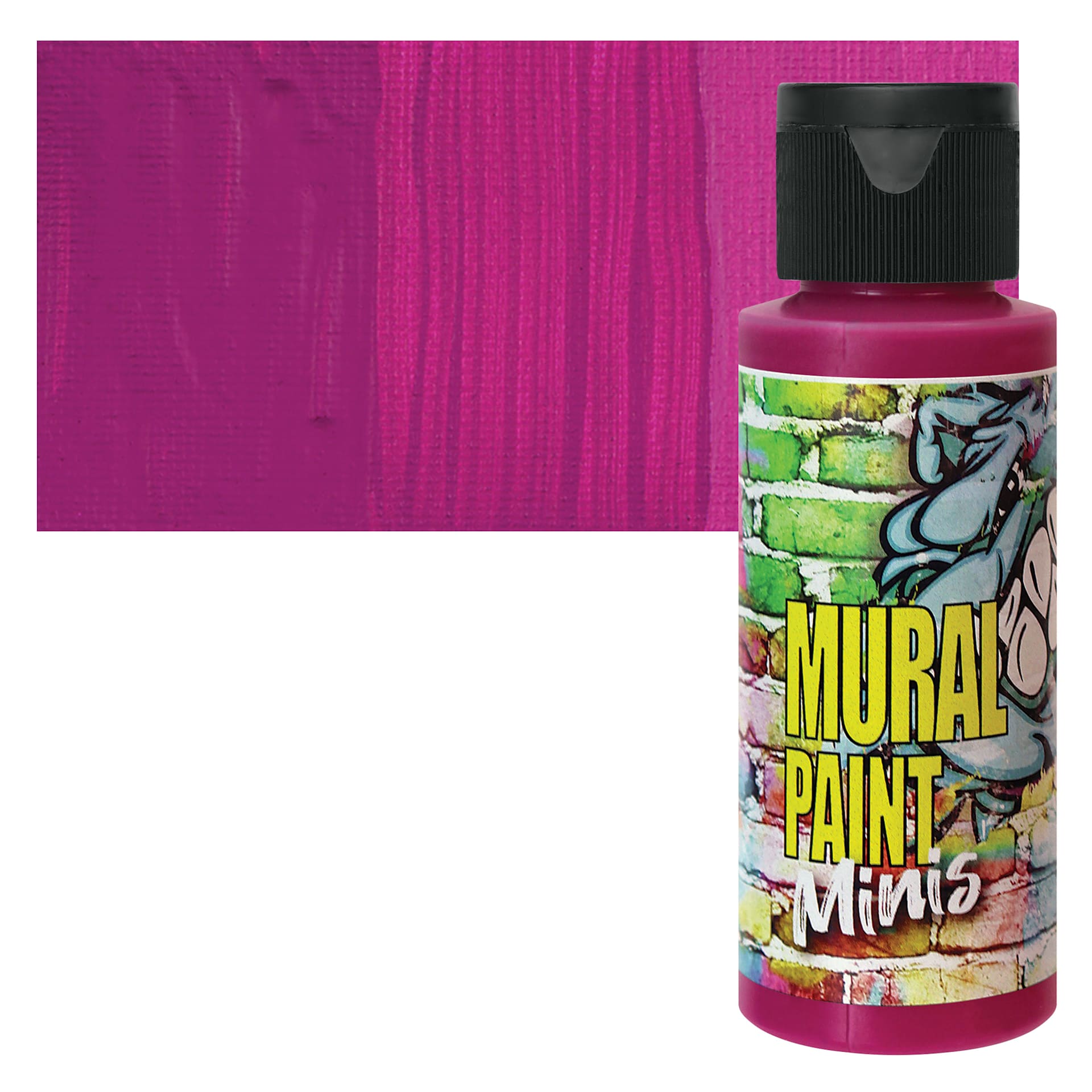 Chroma Acrylic Mural Paint - Pucker, 2 oz bottle and swatch
