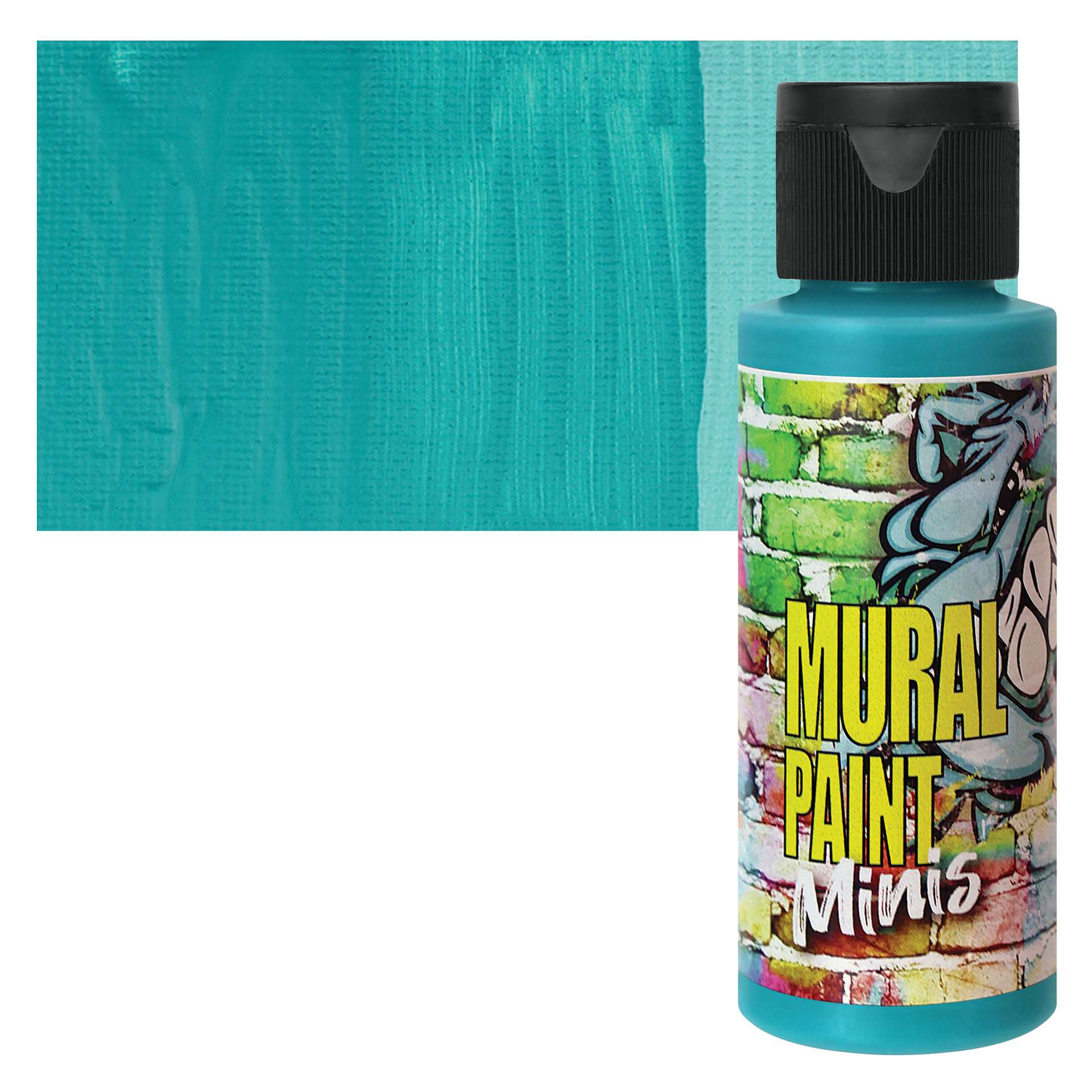 Chroma Acrylic Mural Paint - Calypso, 2 oz bottle and swatch