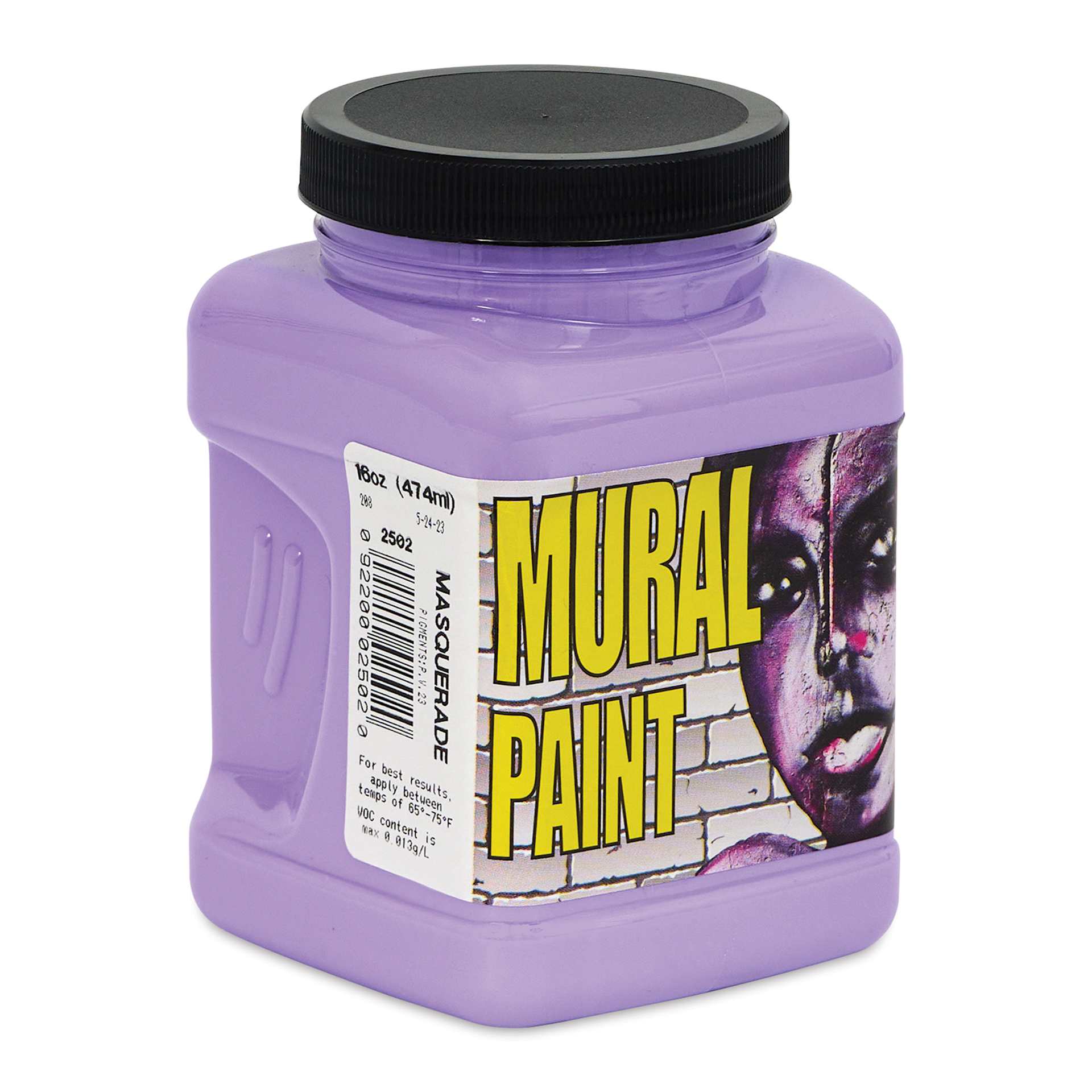 Chroma Acrylic Mural Paint - Masquerade, 16 oz Jar side view