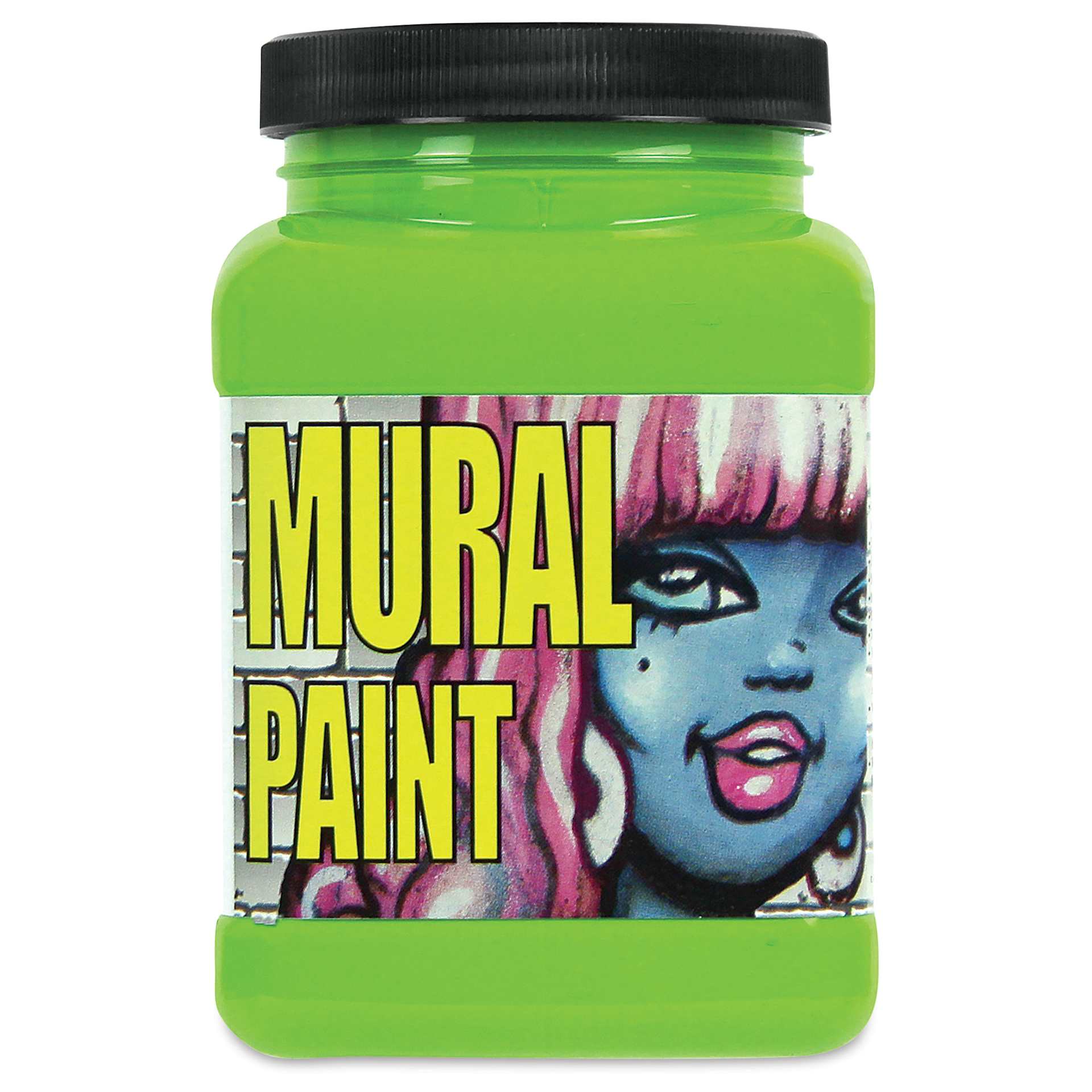 Chroma Acrylic Mural Paint - Slime, 16 oz jar