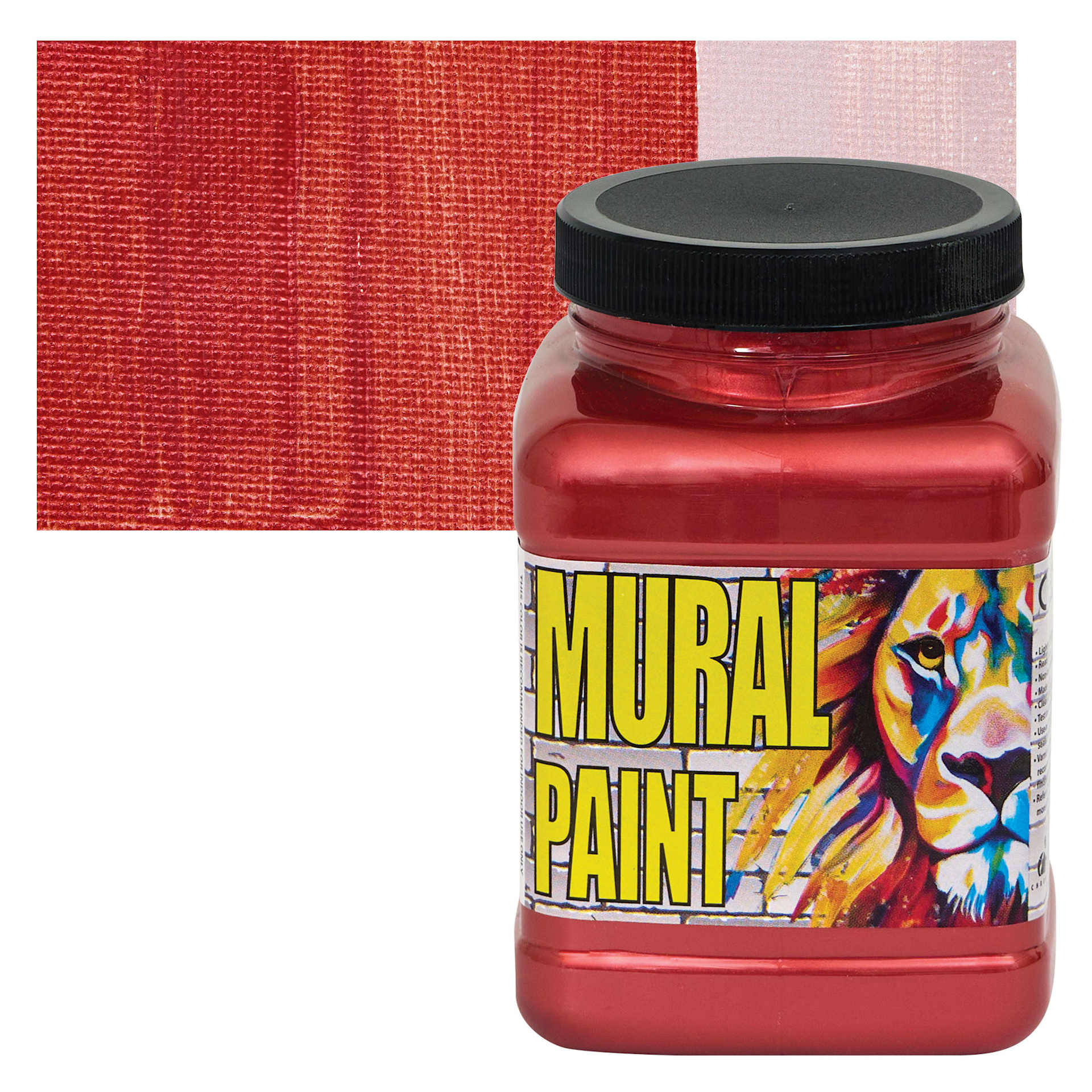 Chroma Acrylic Mural Paint - Backstage Pass, 16 oz Jar and swatch