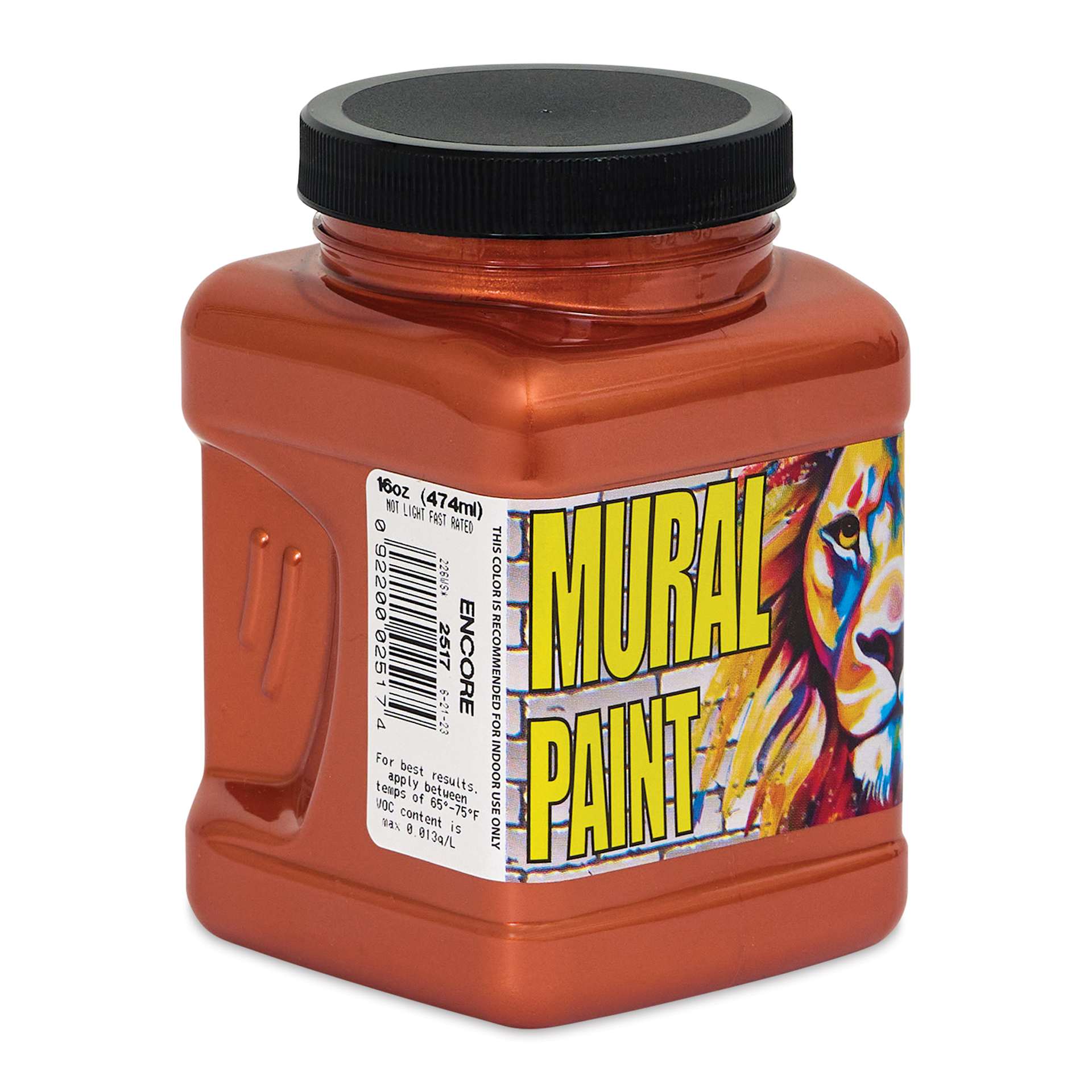 Chroma Acrylic Mural Paint - Encore, 16 oz Jar side view