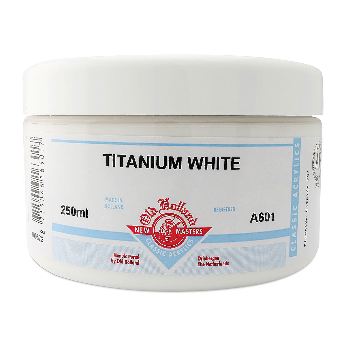 Old Holland New Masters Classic Acrylics - Titanium White, 250 ml jar