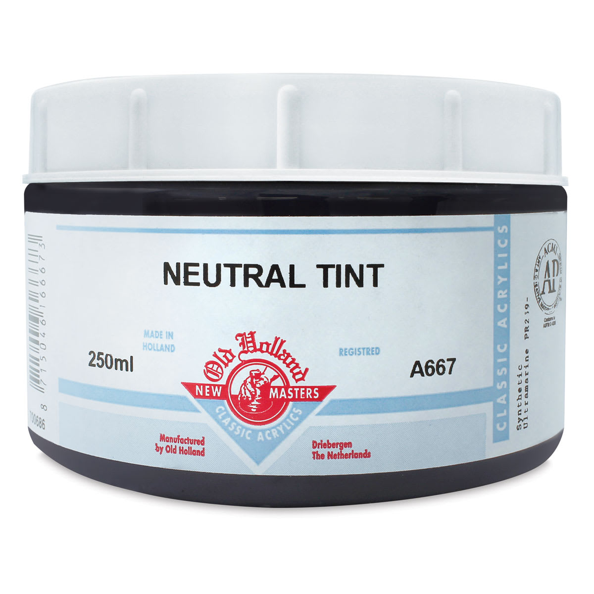 Old Holland New Masters Classic Acrylics - Neutral Tint, 250 ml jar 